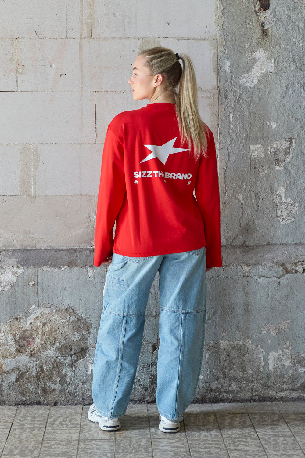 Presence Langarmshirt Rot