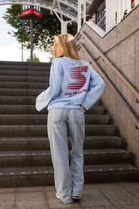 Sporty Langarmshirt Hellblau