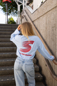 Sporty Langarmshirt Hellblau