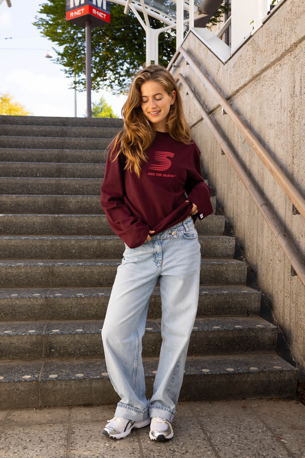 Sporty SIZZ Longsleeve Burgundy