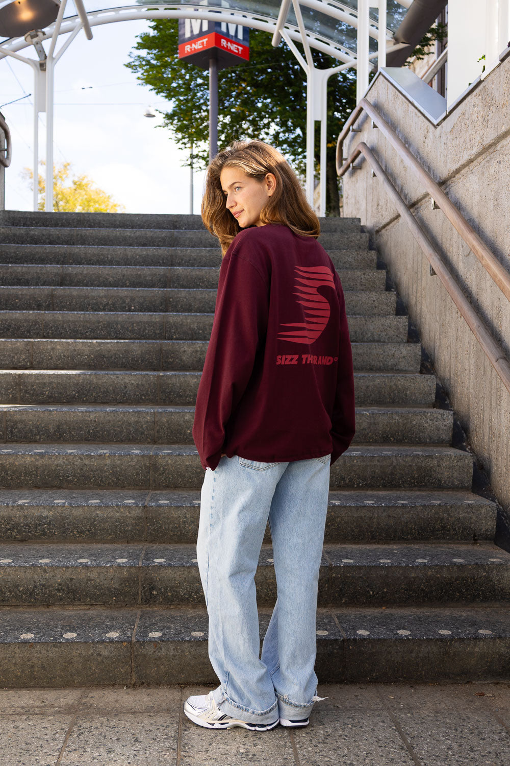 Sporty SIZZ Longsleeve Burgundy