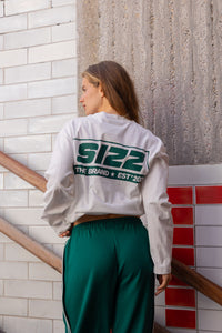 Box Langarmshirt Weiß