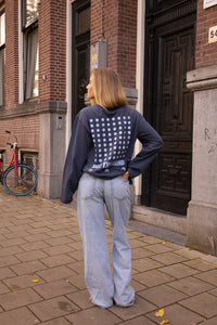 Polka Dot Longsleeve Blauw
