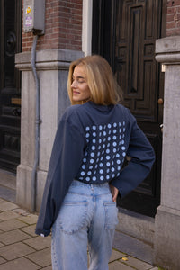 Polka Dot Longsleeve Blauw