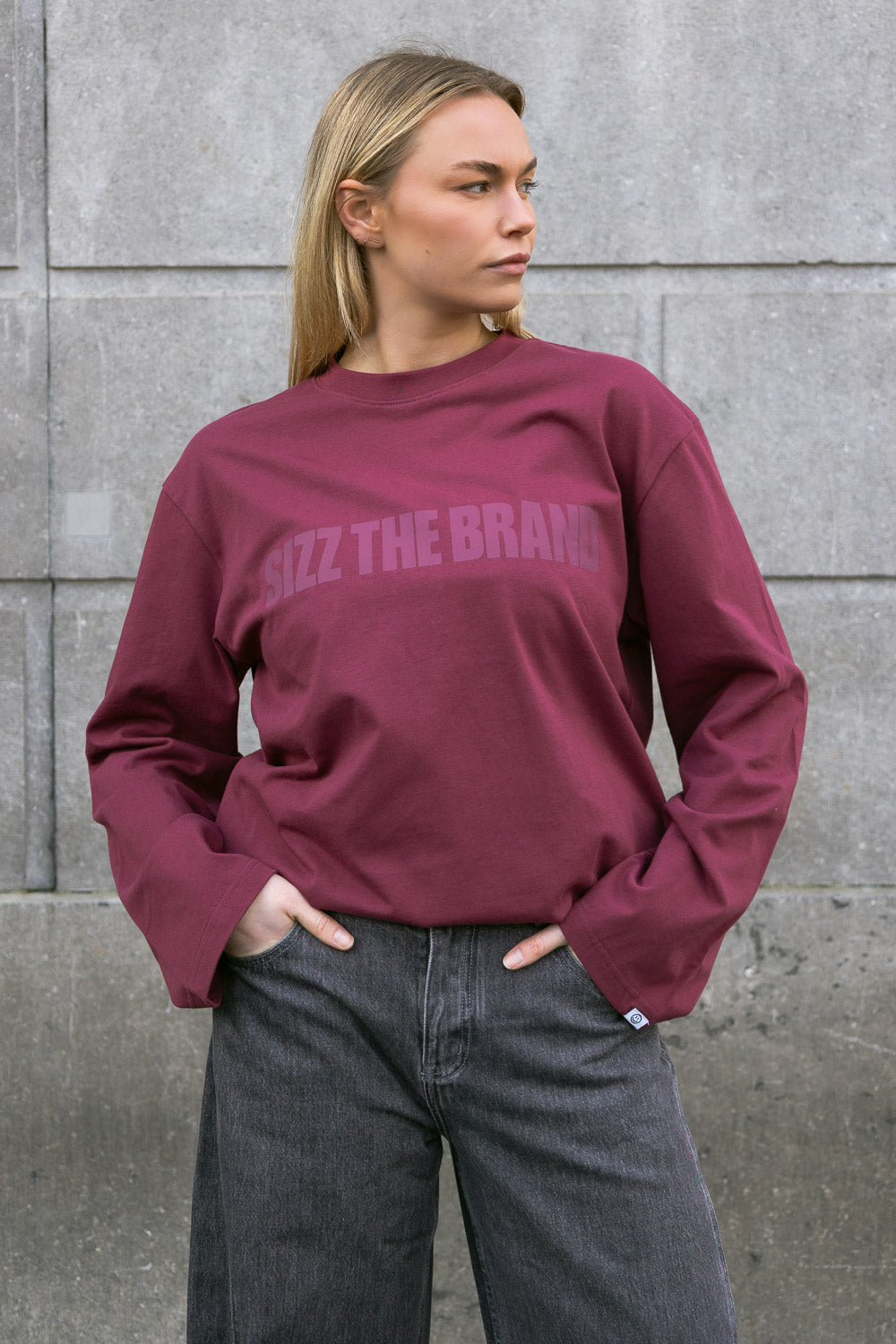 SIZZ THE BRAND Longsleeve Burgundy