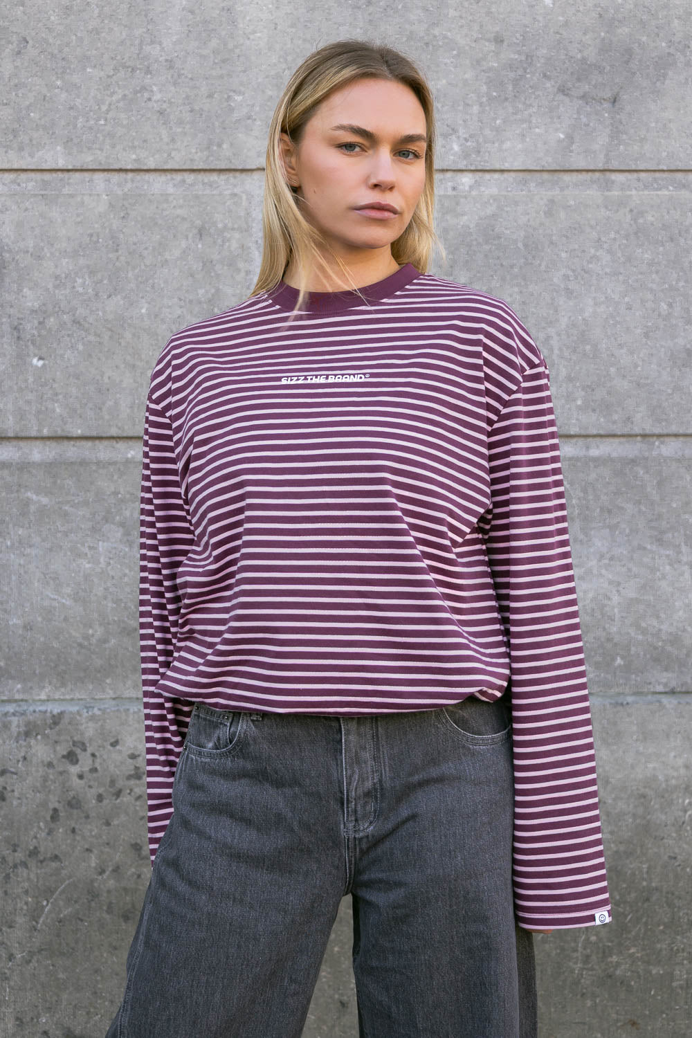 Classic Striped Longsleeve Burgundy
