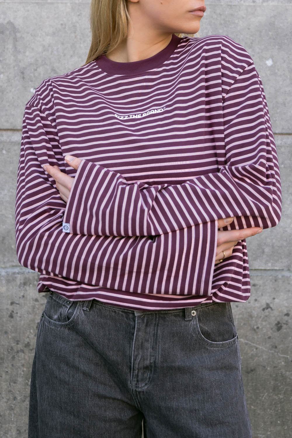Classic Striped Longsleeve Burgundy