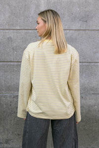 Classic Striped Langarmshirt Gelb