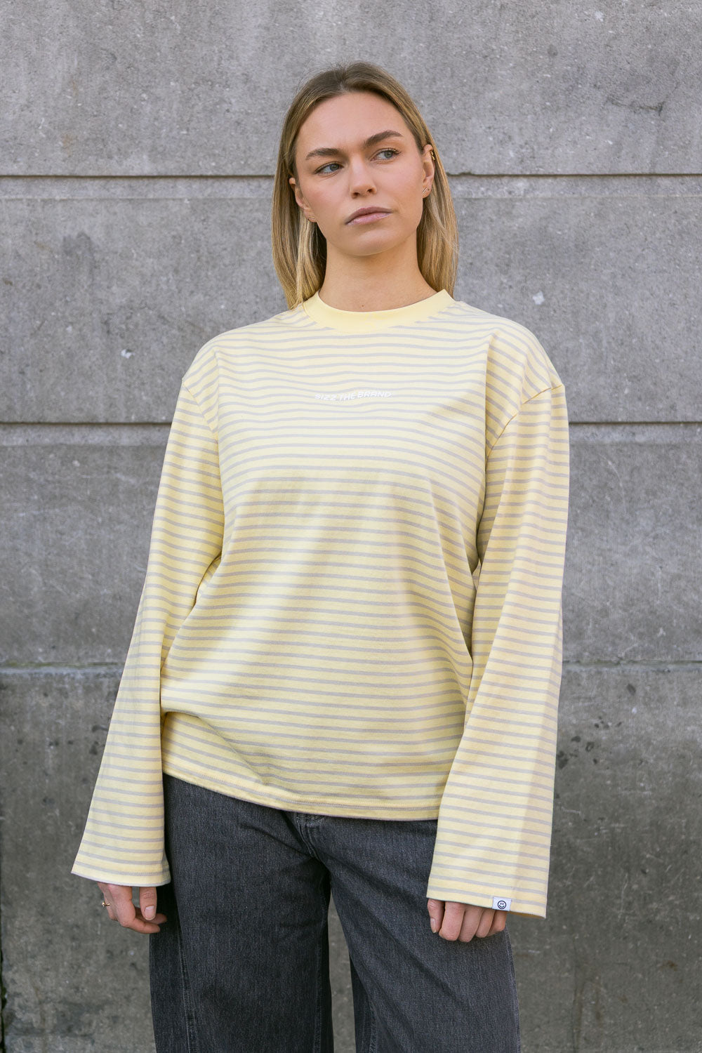 Classic Striped Langarmshirt Gelb