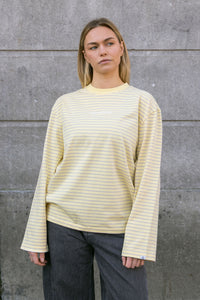Classic Striped Langarmshirt Gelb