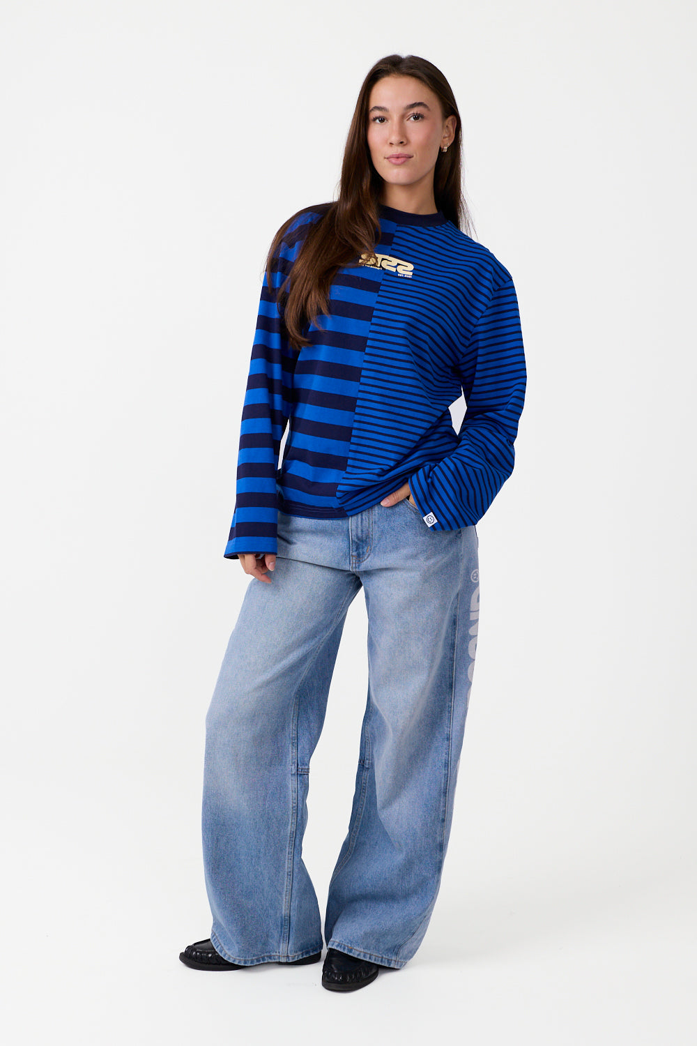 Essential Striped Longsleeve Blue