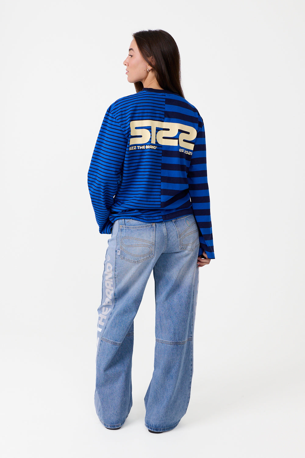 Essential Striped Longsleeve Blue