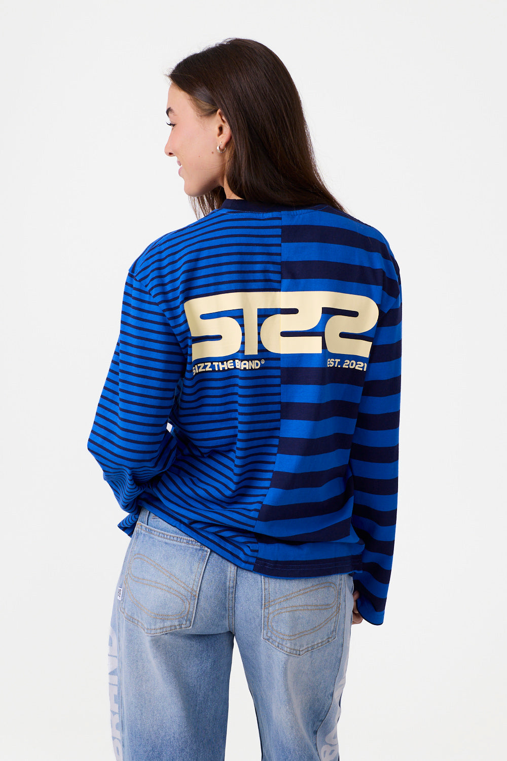 Essential Striped Longsleeve Blue
