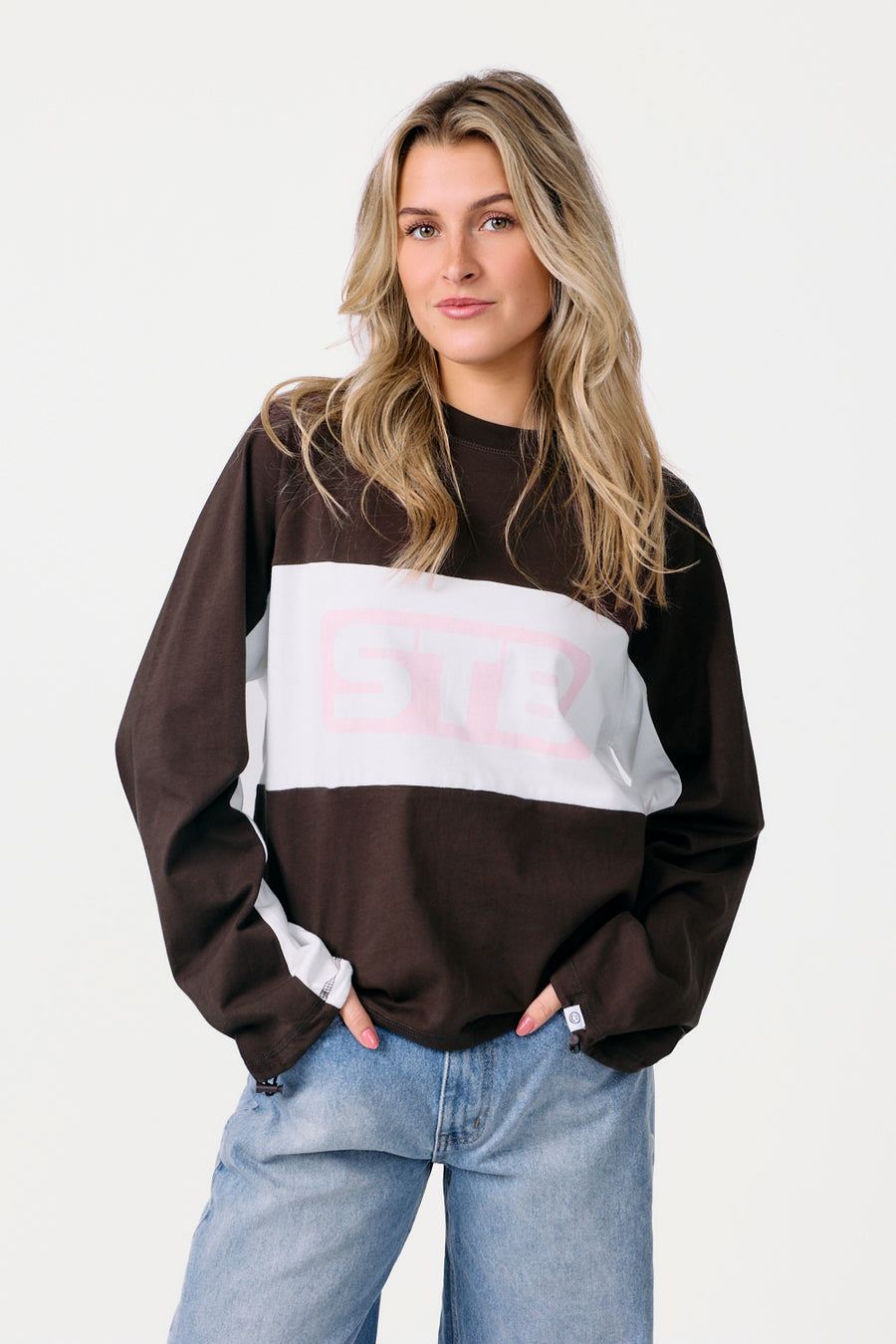 Line Longsleeve Brown
