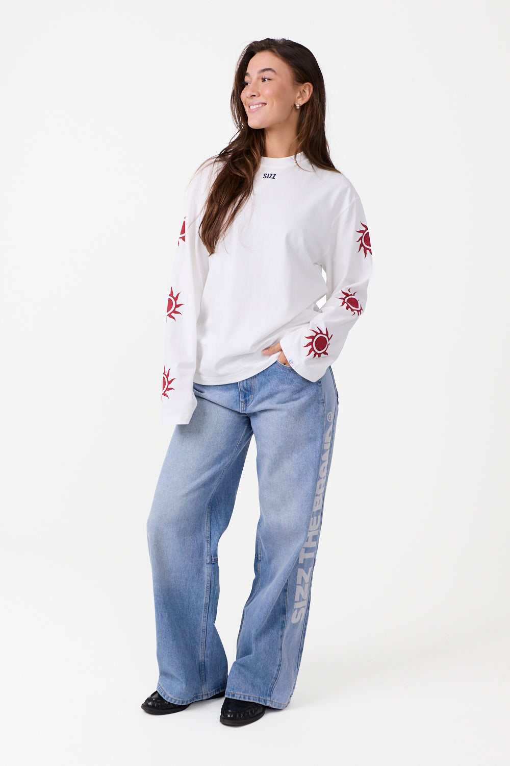 Sunny Langarmshirt Weiß