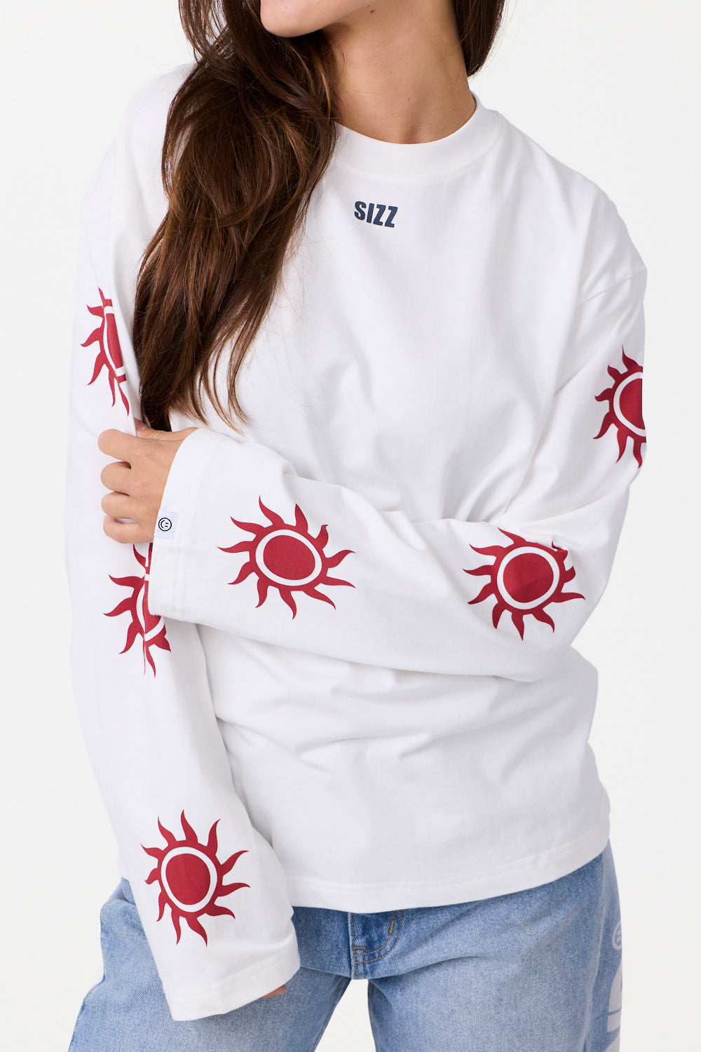 Sunny Langarmshirt Weiß