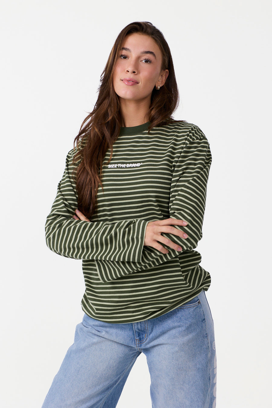 Classic Gestreepte Longsleeve Groen