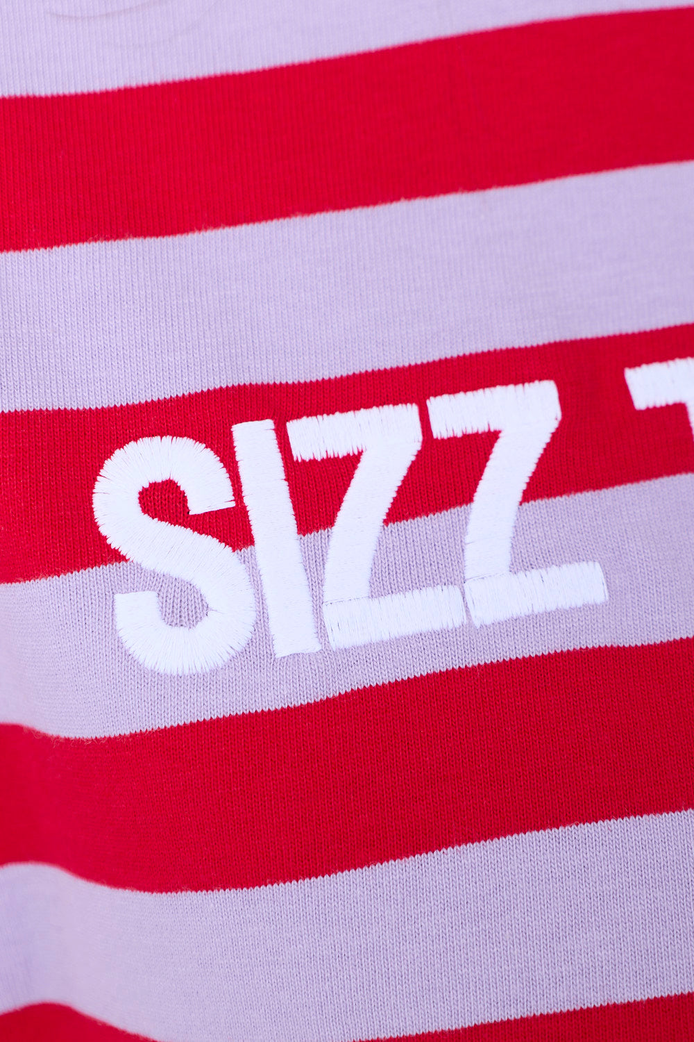 Striped Langarmshirt Rot