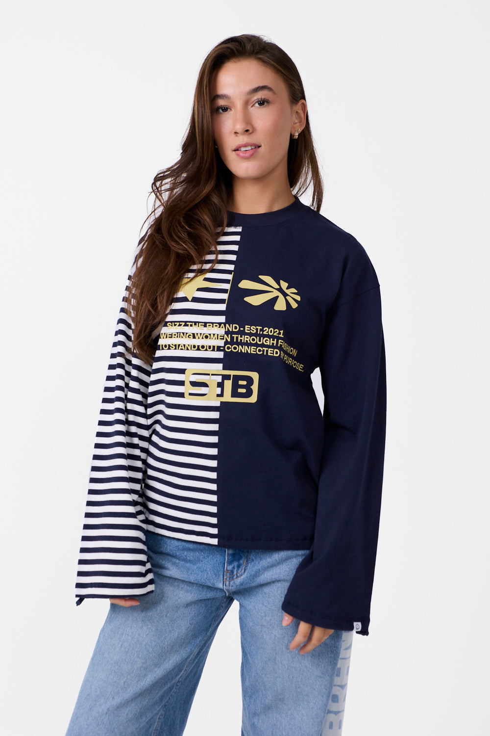 The Split Longsleeve Navy