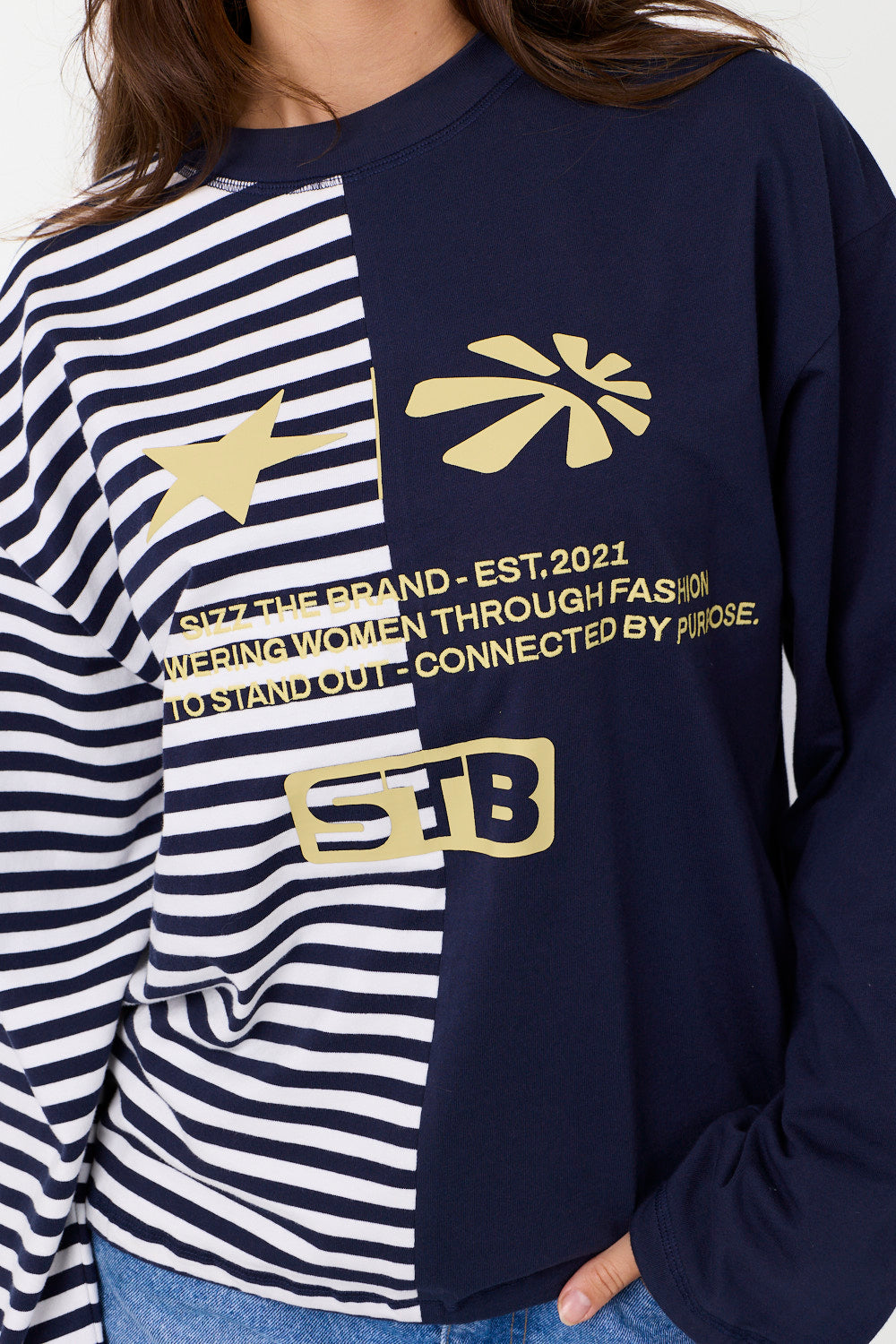 The Split Longsleeve Navy
