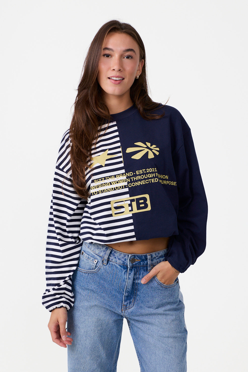 The Split Longsleeve Navy