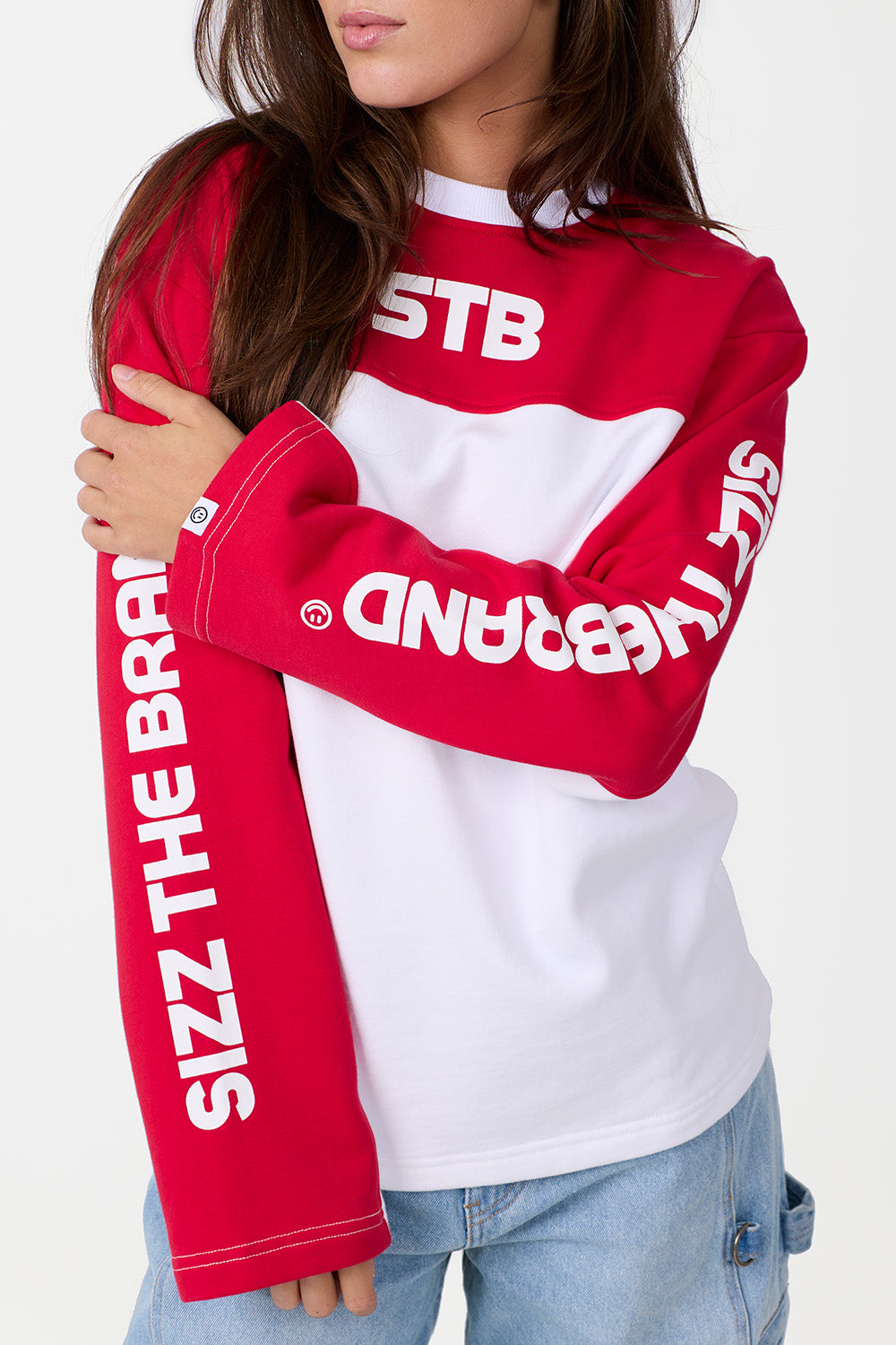 Iconic Langarmshirt Rot