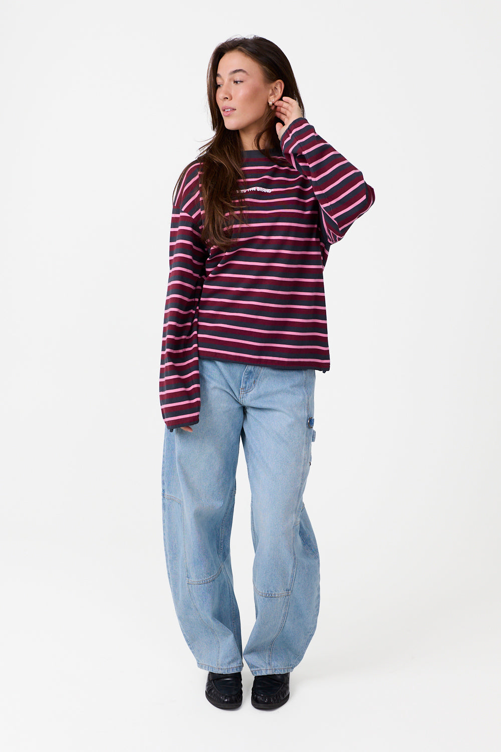 Berry Striped Longsleeve Grey
