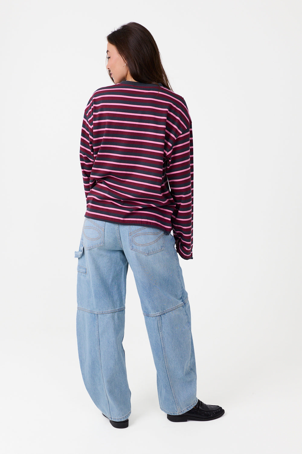 Berry Striped Longsleeve Grey