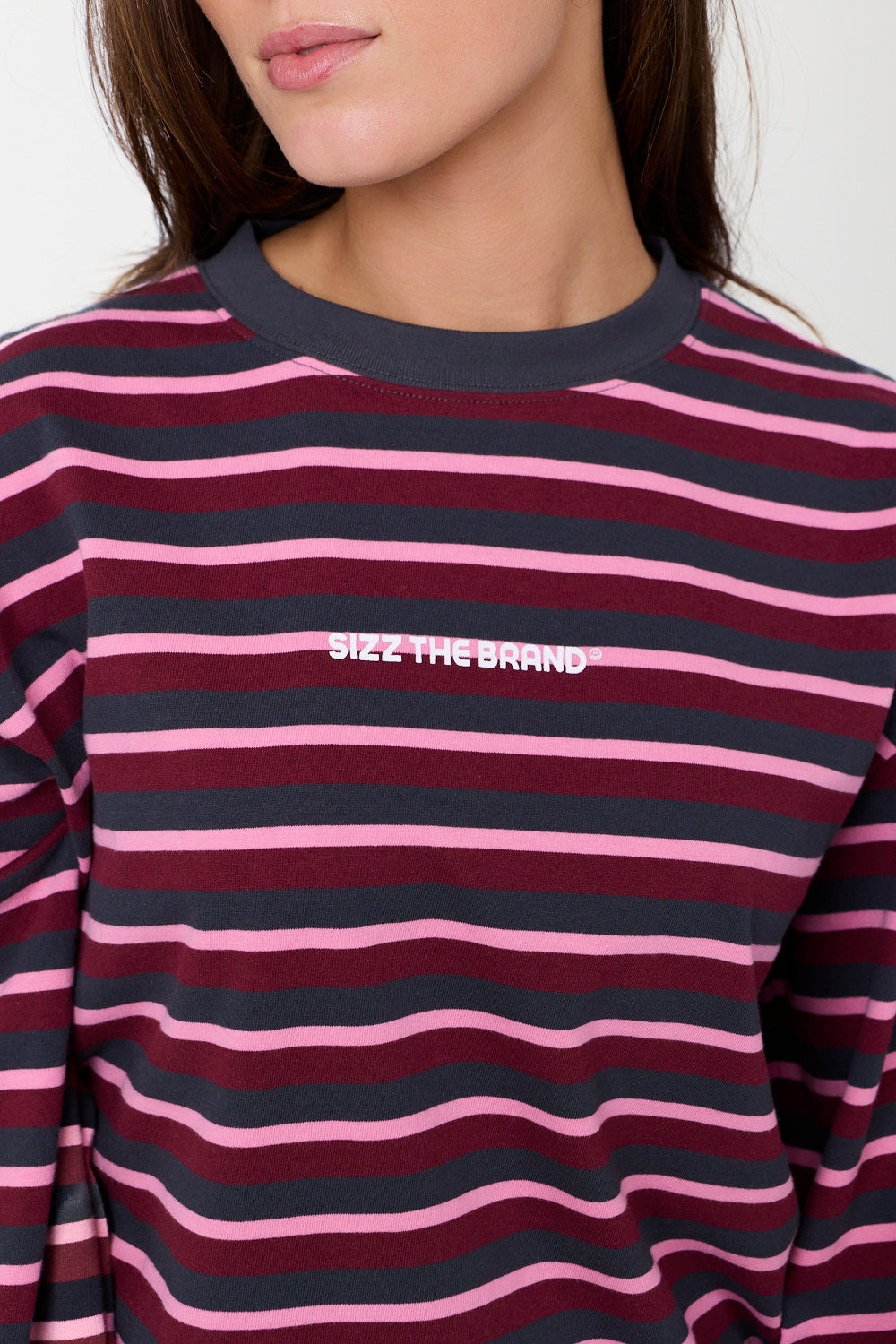 Berry Striped Longsleeve Grey