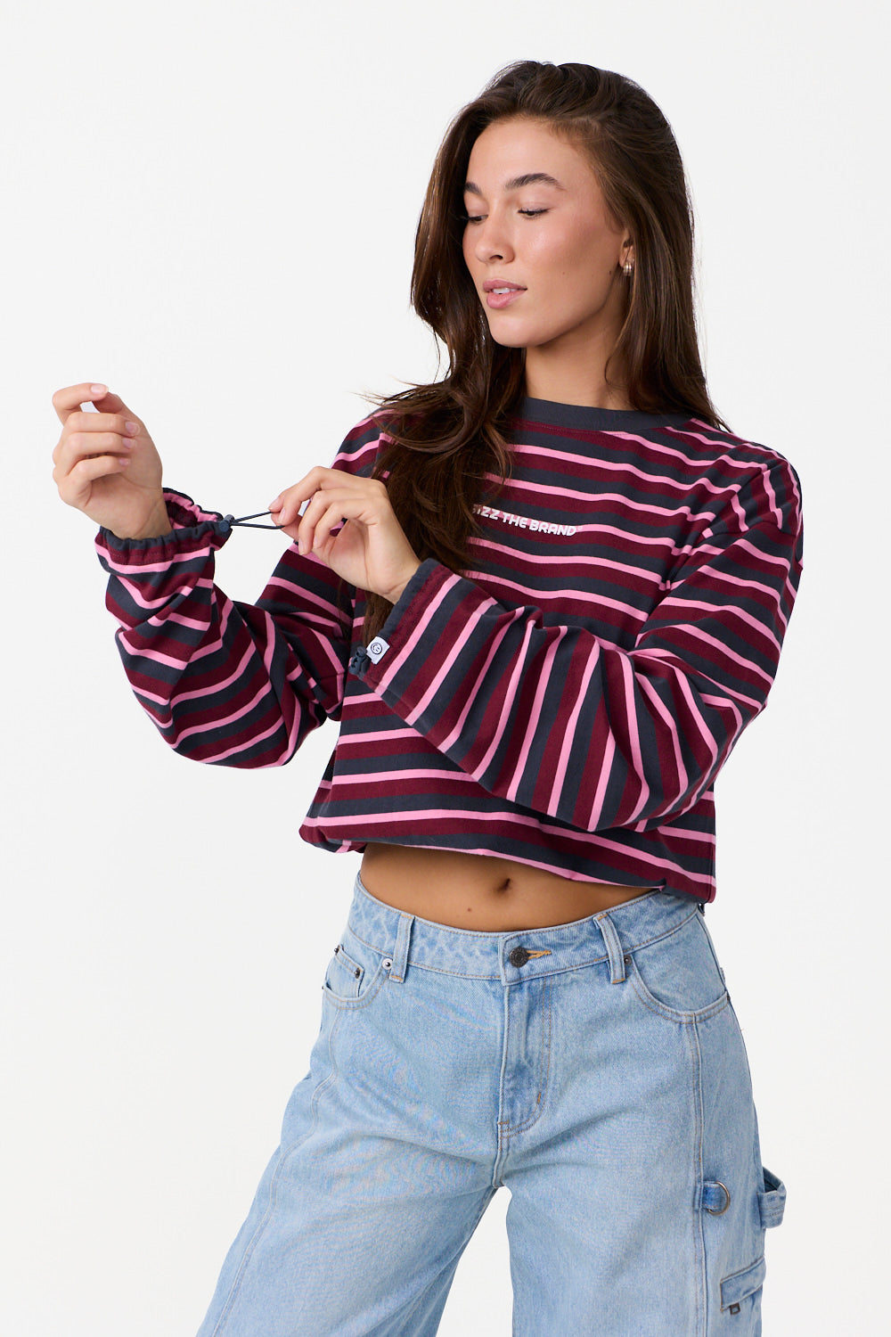 Berry Striped Longsleeve Grey