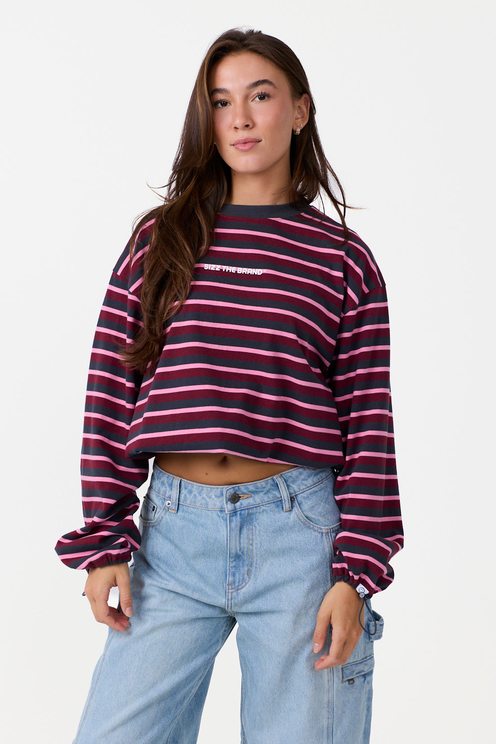 Berry Striped Longsleeve Grey