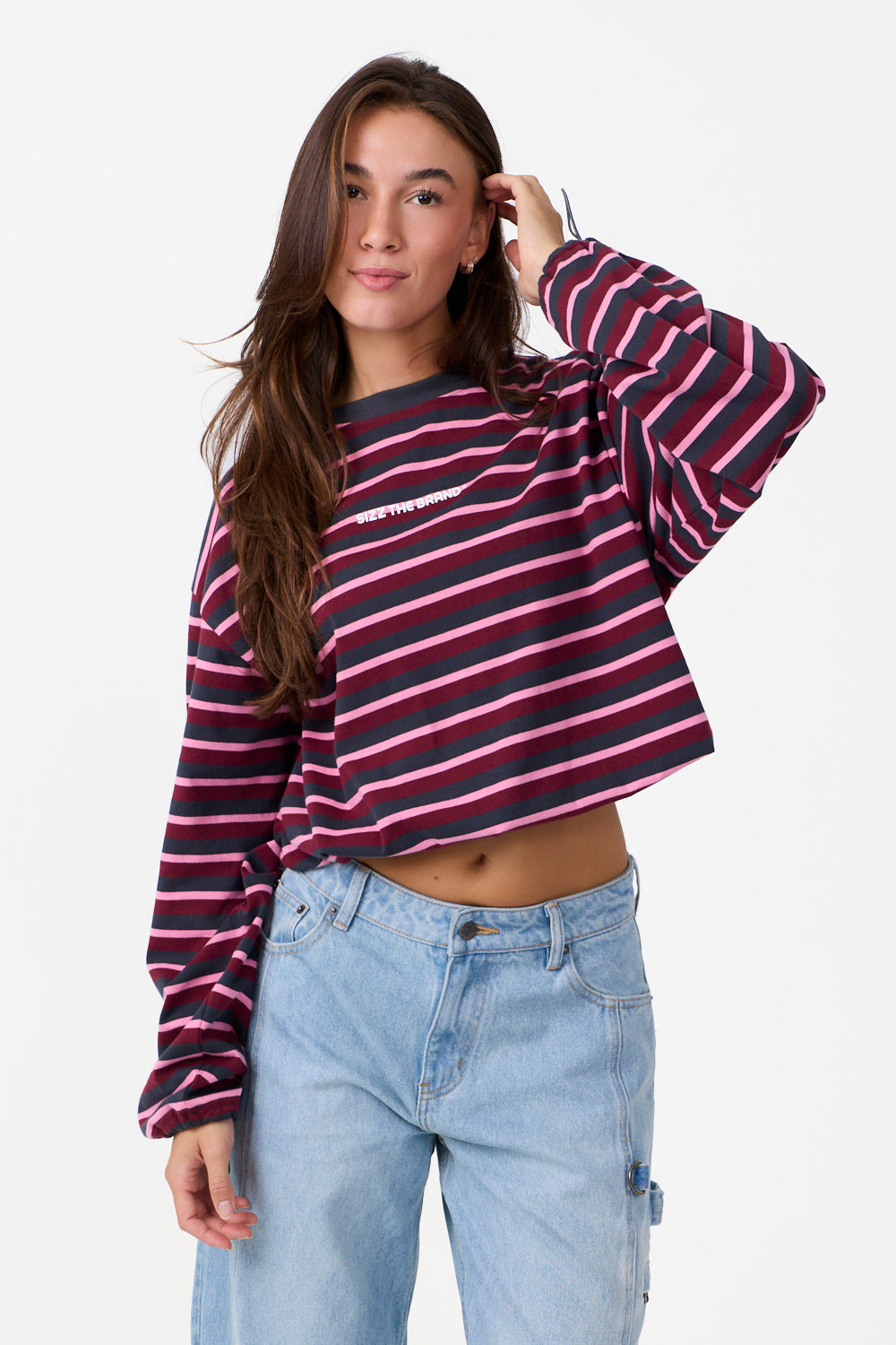Berry Striped Longsleeve Grey