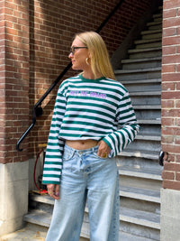 SIZZ THE BRAND Striped Longsleeve Green