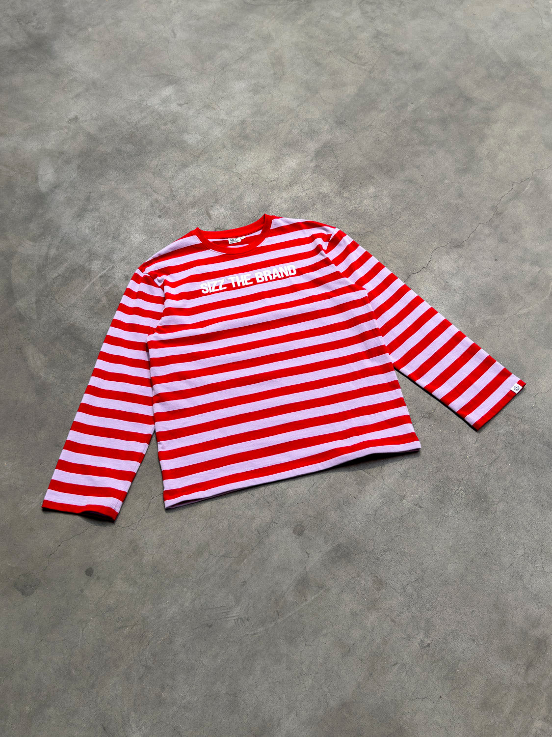 SIZZ THE BRAND Striped Longsleeve Red