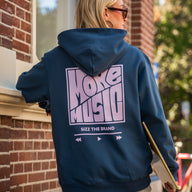 More Music Hoodie Blue