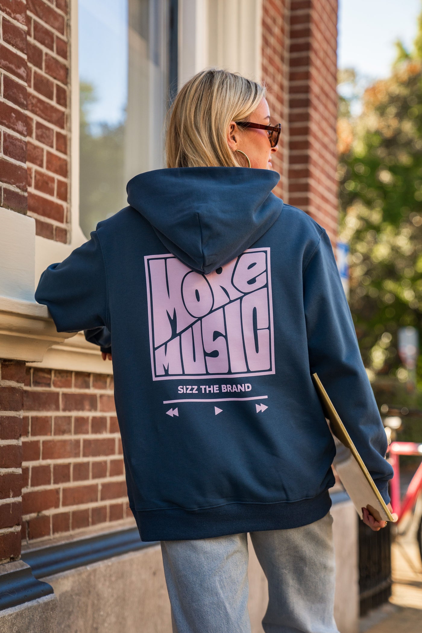 More Music Hoodie Blue