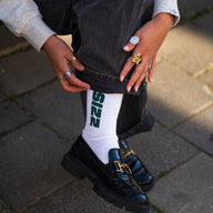 The SIZZ Socks White Green