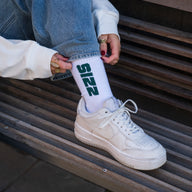 The SIZZ Socks White Green