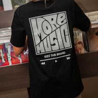 More Music Tee Black