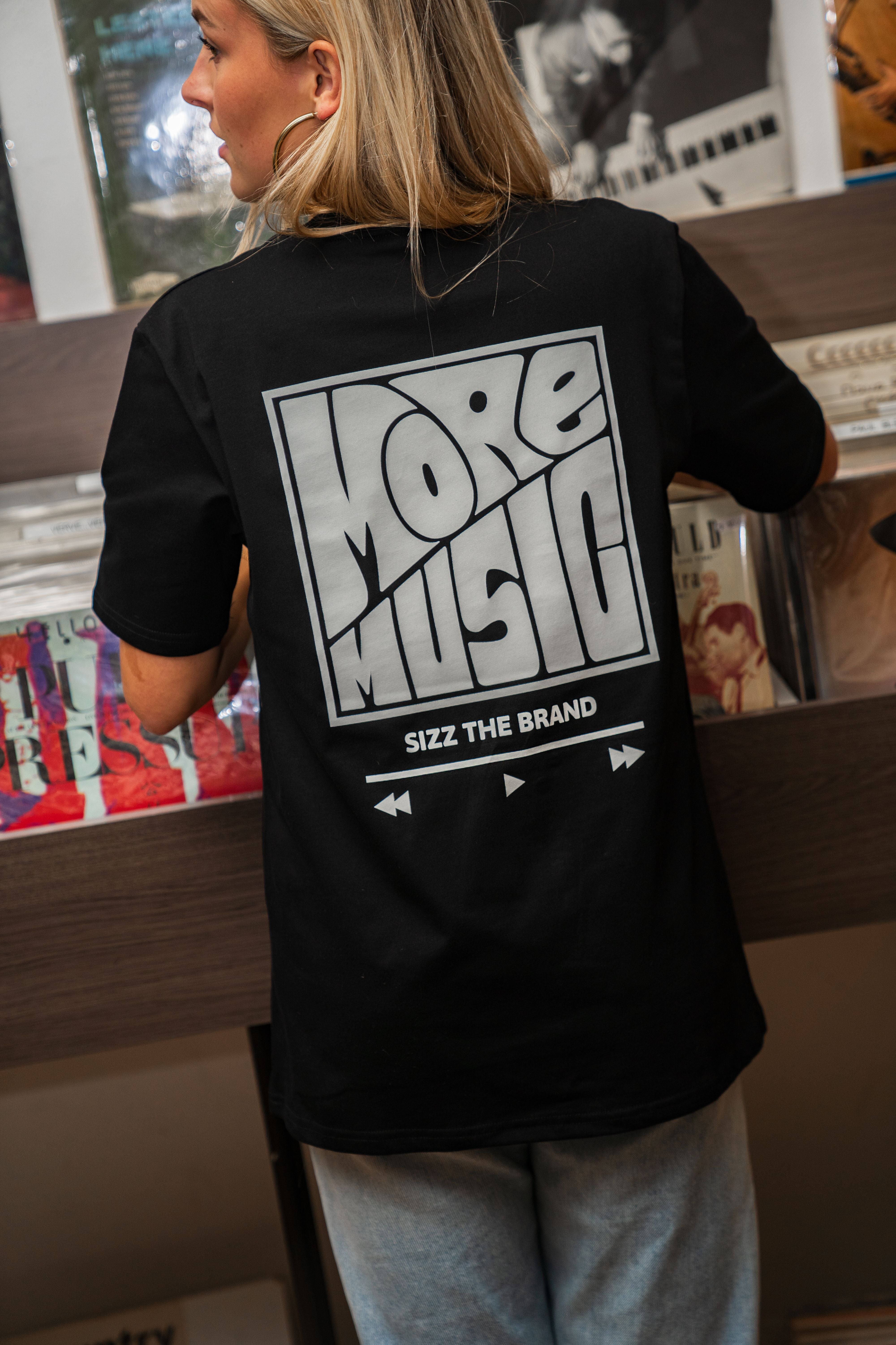 More Music Tee Black