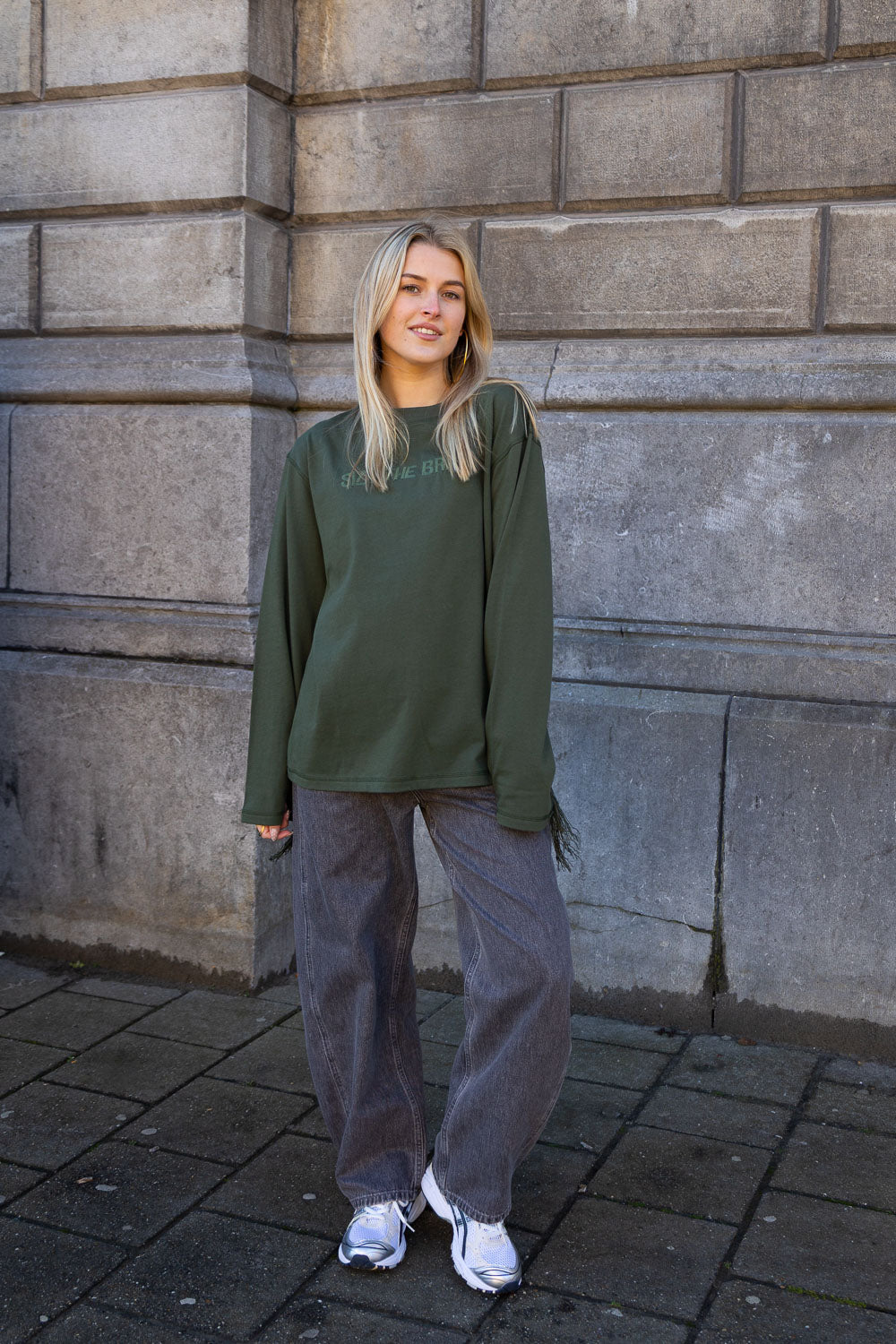 SIZZ THE BRAND Longsleeve Fringes Green