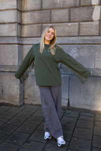 SIZZ THE BRAND Longsleeve Fringes Green