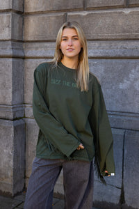 SIZZ THE BRAND Longsleeve Fringes Green
