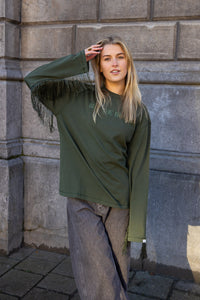 SIZZ THE BRAND Longsleeve Fringes Green