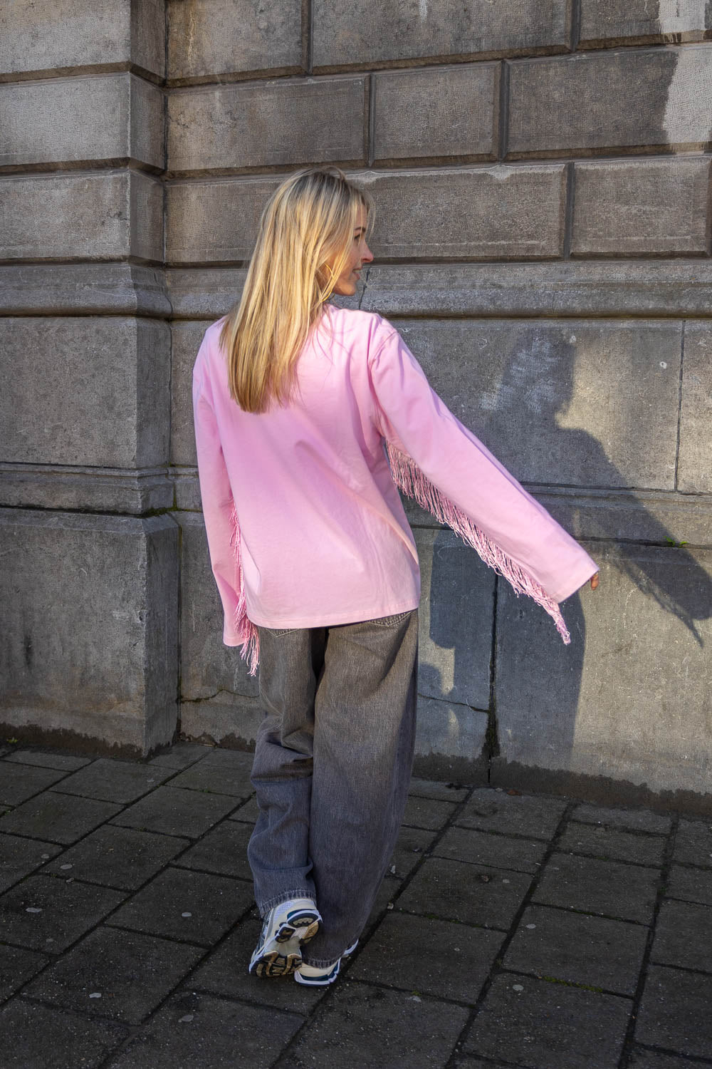 SIZZ THE BRAND Longsleeve Fringes Pink