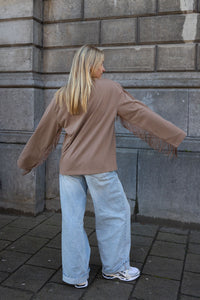 SIZZ THE BRAND Longsleeve Fringes Brown