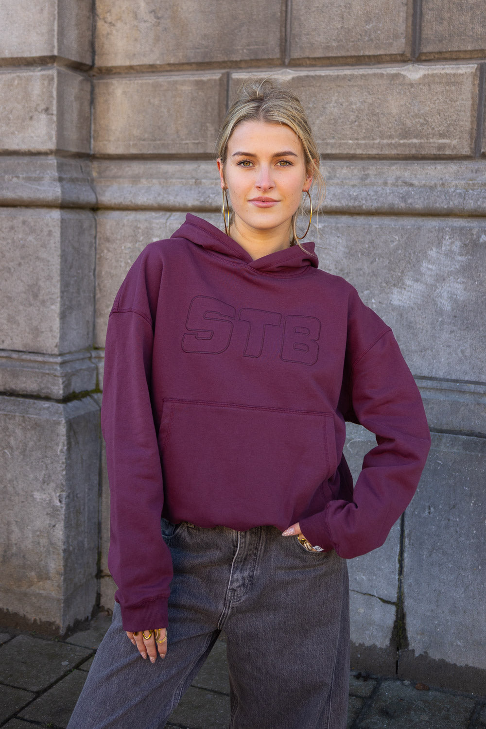 STB Hoodie Burgundy