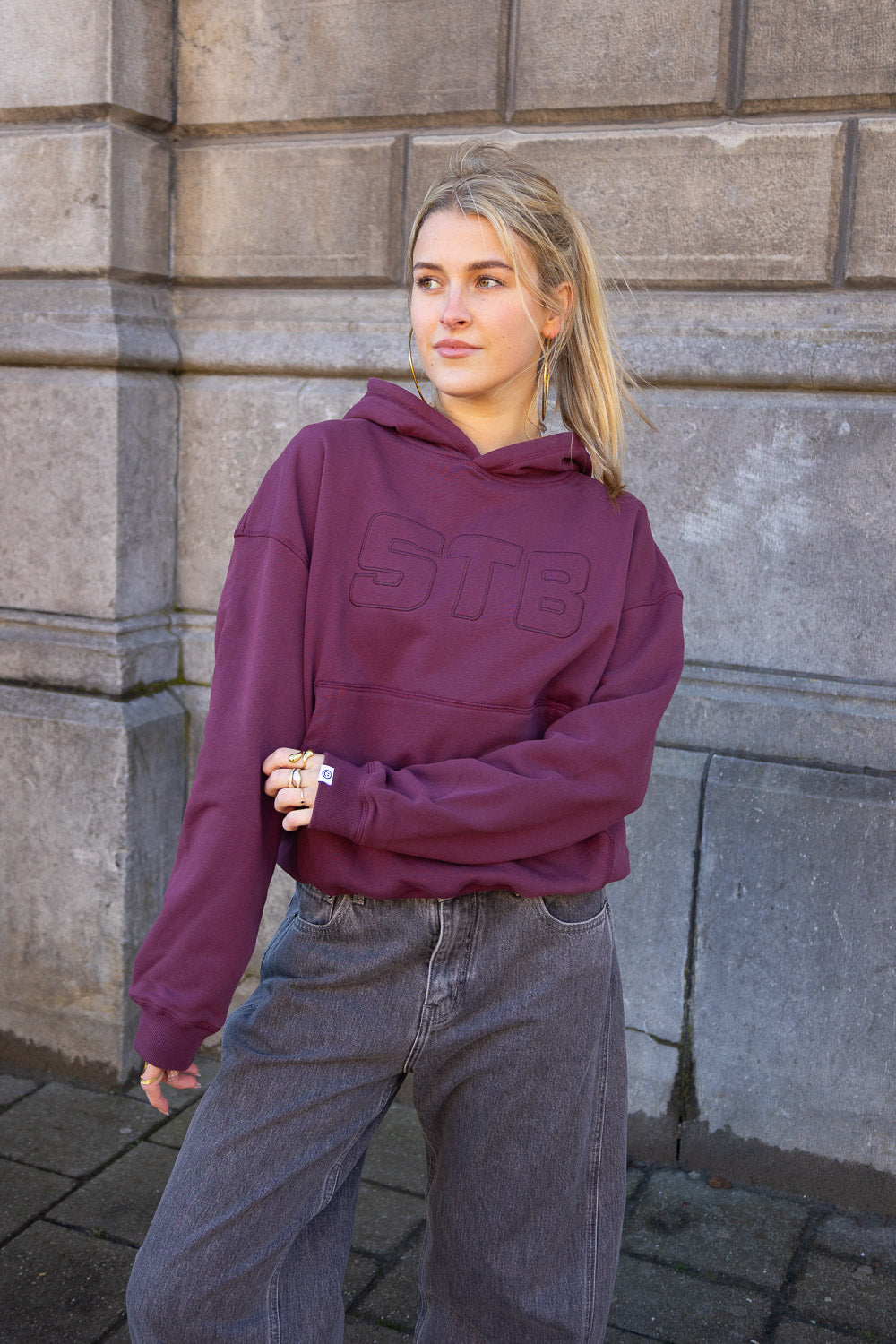 STB Hoodie Burgundy