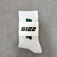 The SIZZ Socks White Green