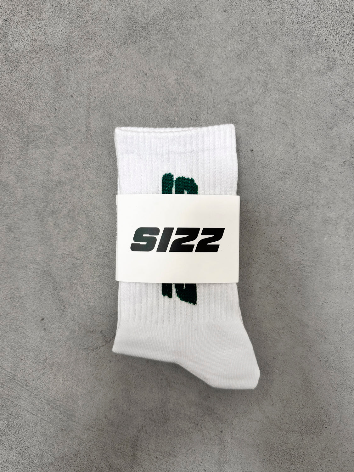 The SIZZ Socks White Green